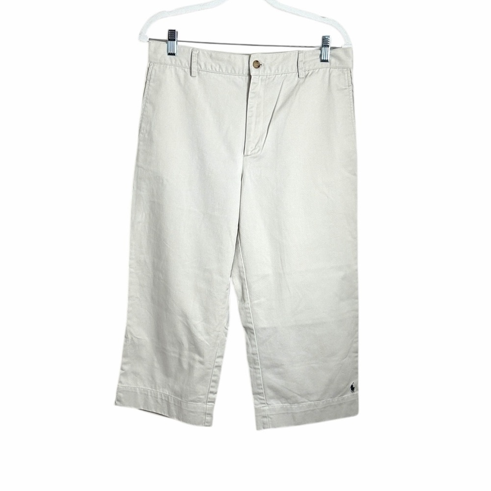 Vintage Ralph Lauren Sport Wide Leg Cropped Chinos Size 12 (modern size 8)